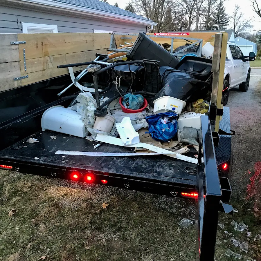 Roll-off dumpster delivered to a residential driveway in Fallowfield